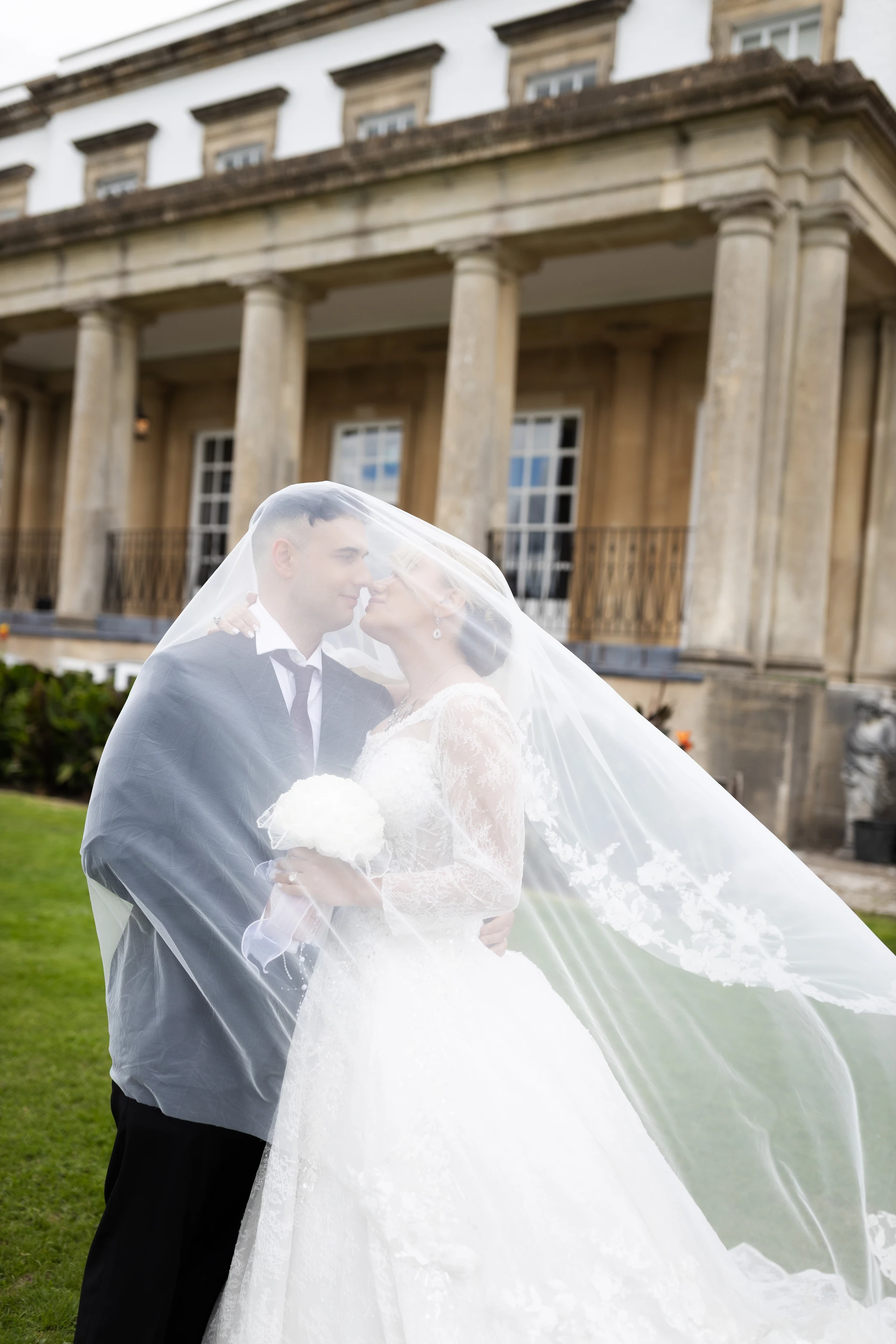 A playful portrait beneath the veil