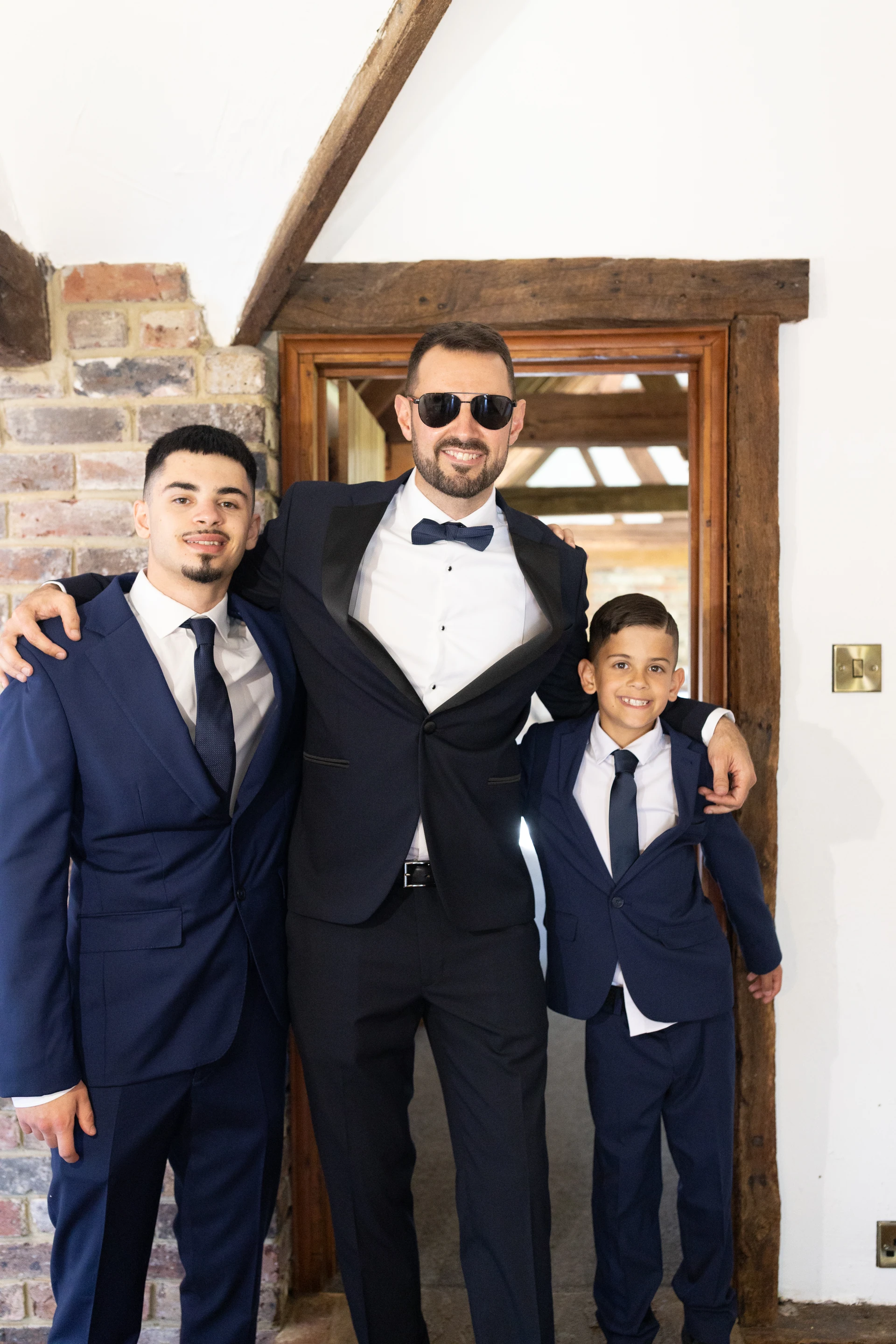 Stu and his wedding party ready for the day