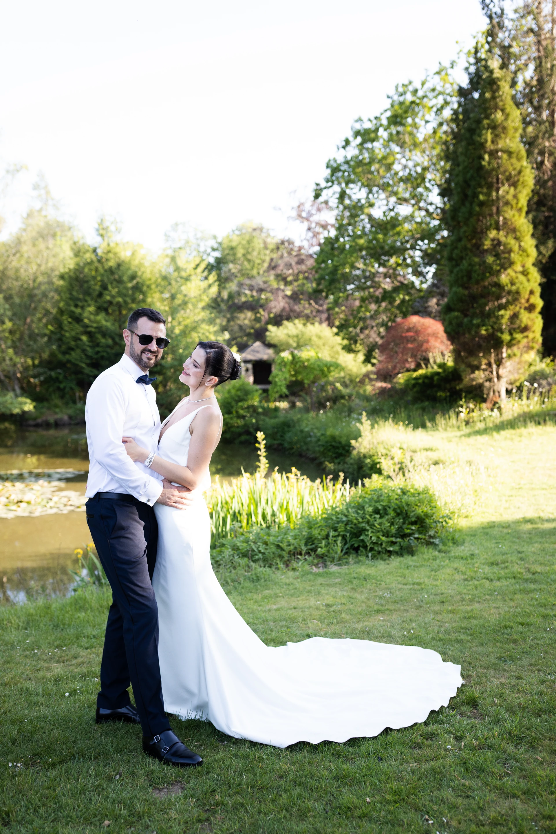A quiet portrait together in the gardens