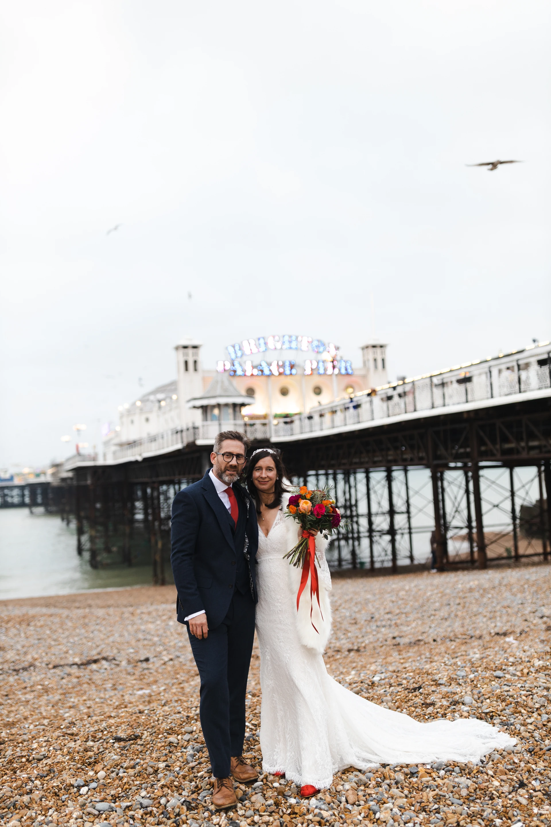 A little time together beside Brighton Pier