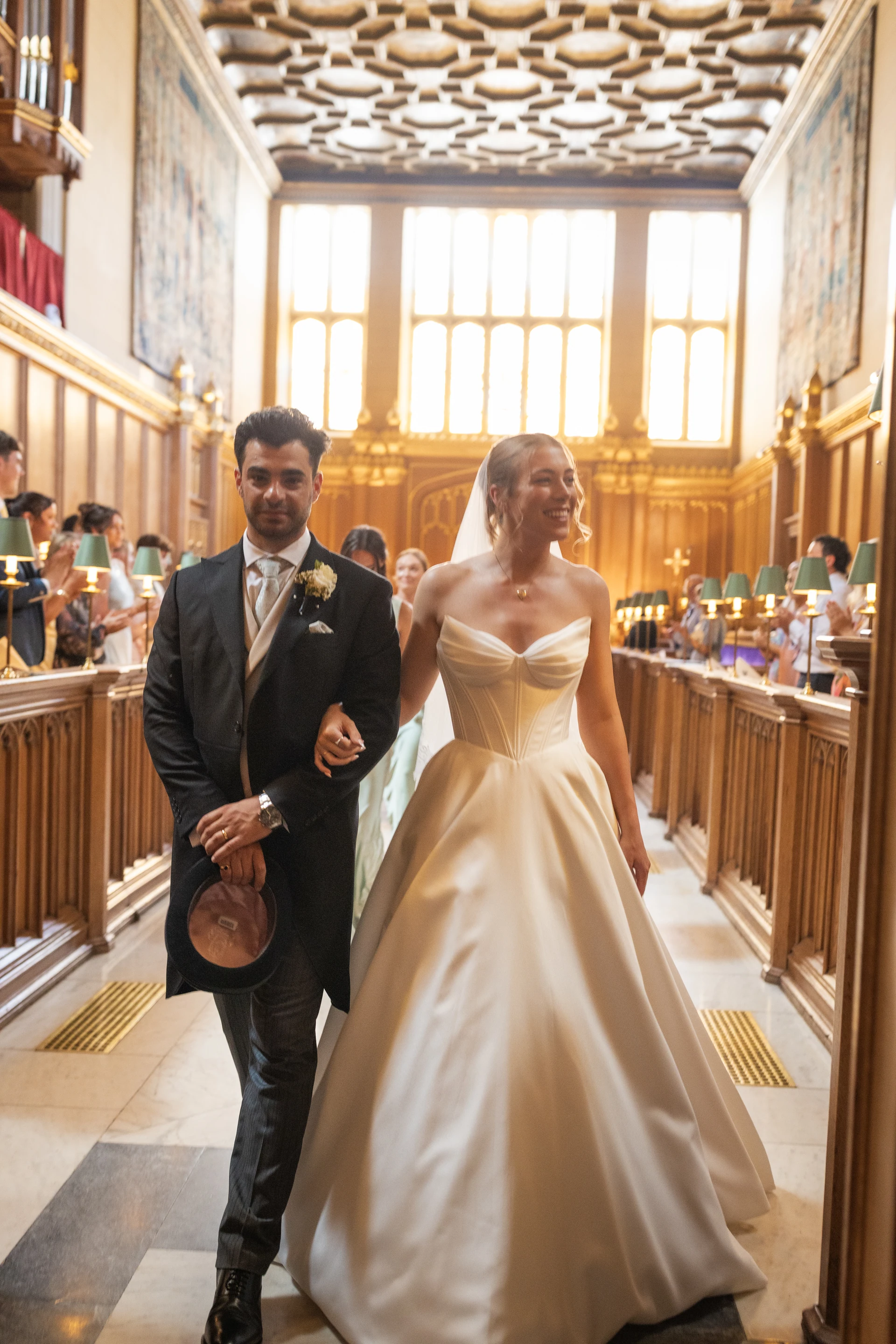 Natalia and Amir walking out together